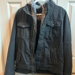 Levi's Charcoal Military Field Jacket